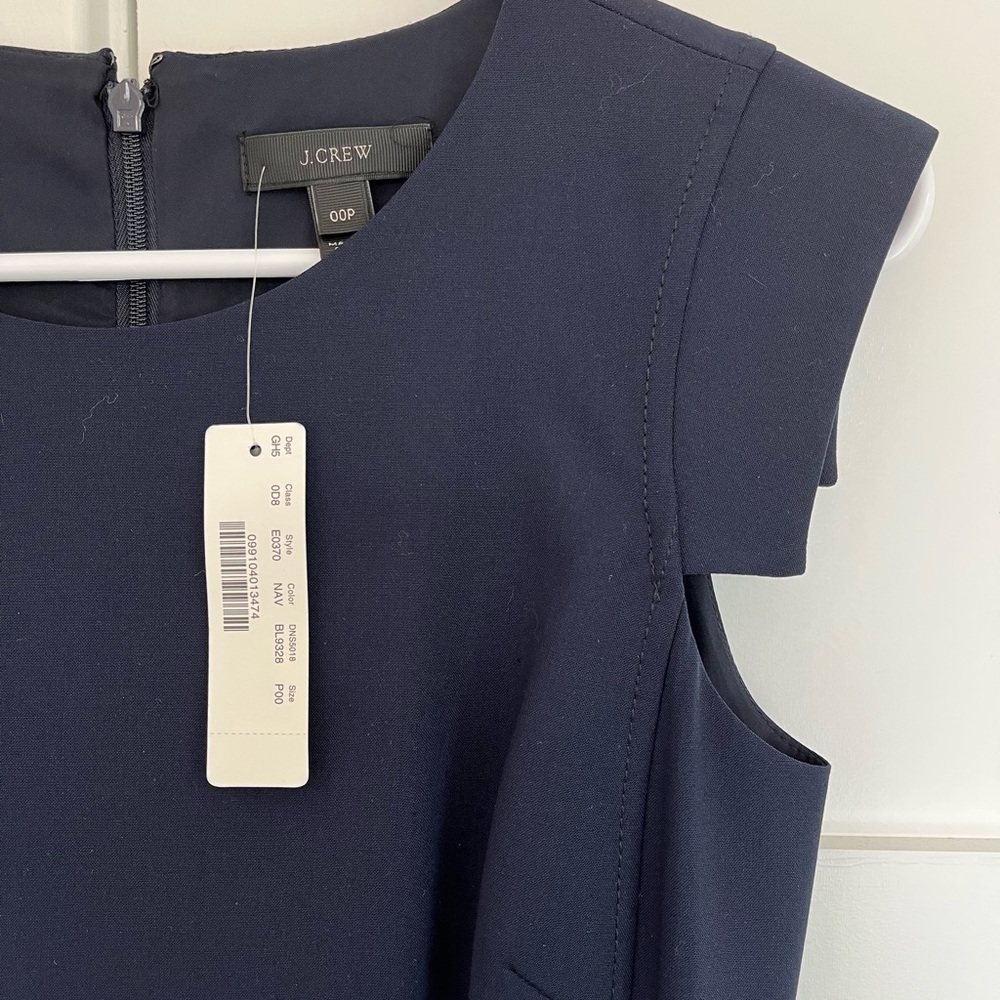 Brand New - J Crew - Women's Midi Dress in Navy with Side Pockets